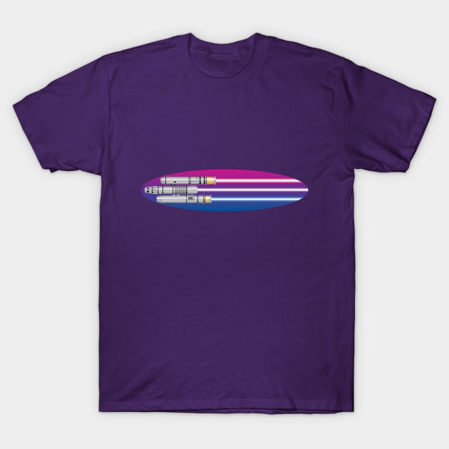 Bi Pridesabers T-Shirt by CSLeko